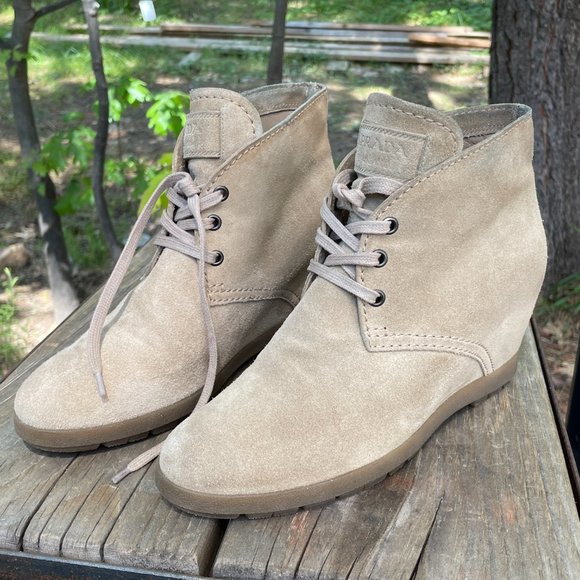 Prada Sport Hidden Wedge Desert Ankle Booties - Picture 2 of 13